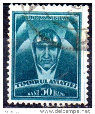 ROMANIA 1932 Postal Tax Stamps - Airman -  50b - Green   FU - Servizio