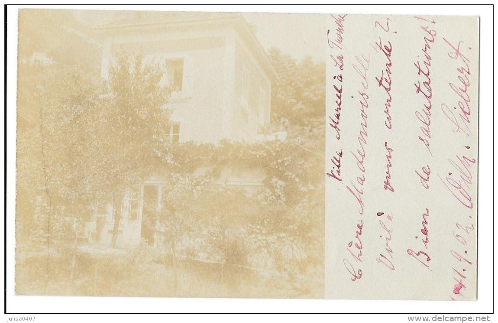 LA TRONCHE (38) Carte Photo Villa Nommée Marcel - La Tronche