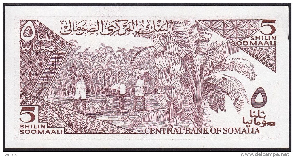 Somalia 5 Shillings 1987 P31c UNC - Somalia