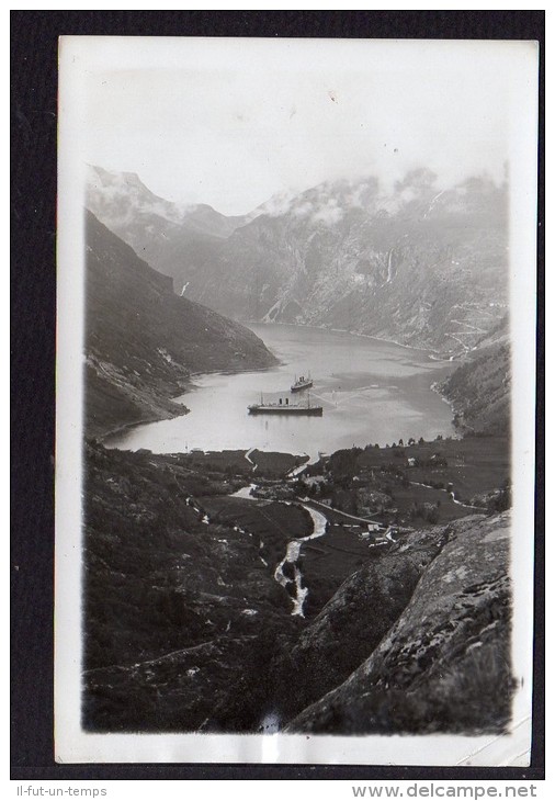 42 PHOTOS Originales d´une croisère sur le Paquebot le MONTE SARMENTIO en NORVEGE dans les années 1935