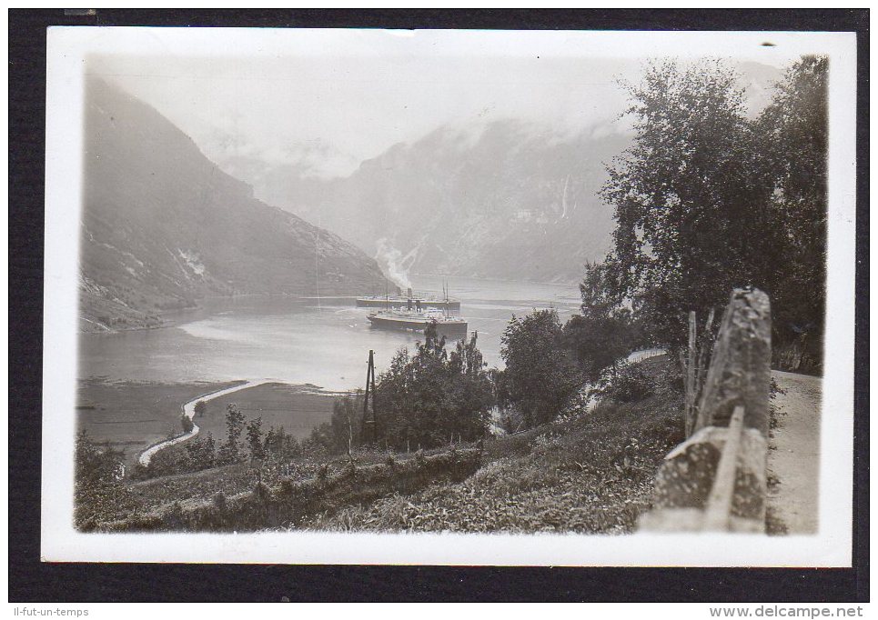 42 PHOTOS Originales d´une croisère sur le Paquebot le MONTE SARMENTIO en NORVEGE dans les années 1935