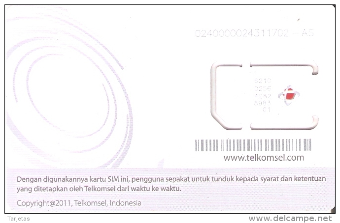 TARJETA DE INDONESIA DE SIM-GSM DE TELKOMSEL (NUEVA-MINT) - Indonesien