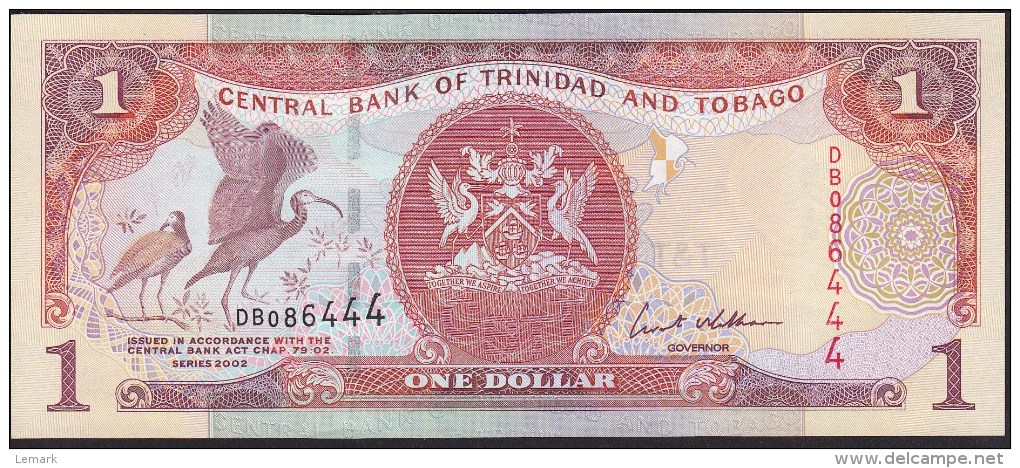 Trinidad & Tobago 1 Dollar 2002 P41b UNC - Trinidad Y Tobago