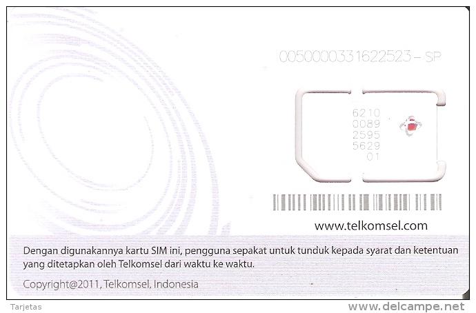 TARJETA DE INDONESIA DE SIM-GSM DE TELKOMSEL (NUEVA-MINT) SIMPATI - Indonesia