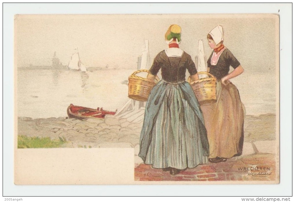 H. Cassier - Walcheren - Carte Postale Non Voyagé Voyagé,dos Non Séparé,pliure 2,2 Cm X 0,8 Cm D'un Angle Supérieur De L - Morin, Henri