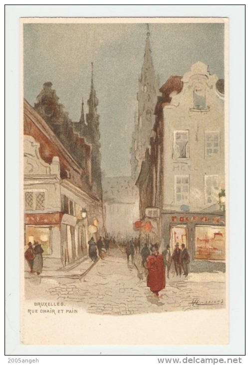 H. Cassier - Bruxelles. Rue Chair Et Pain. Dietrich & Cie Bruxelles. Carte Postale Non Voyagé Voyagé,dos Non Séparé, Trè - Morin, Henri