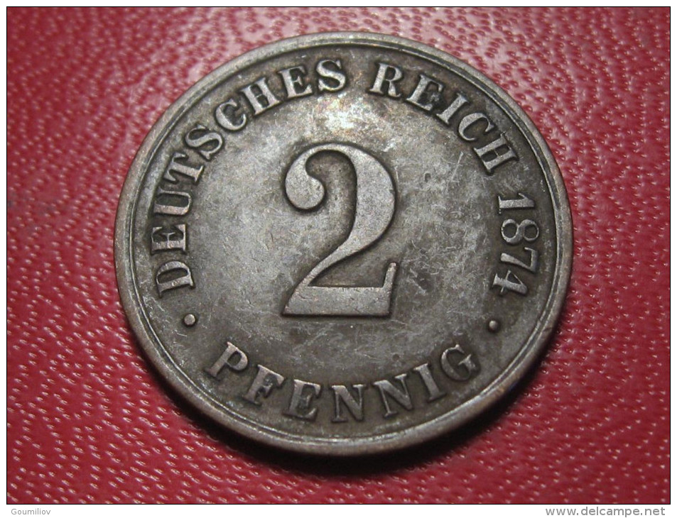 Allemagne - 2 Pfennig 1874 B 2389 - 2 Pfennig