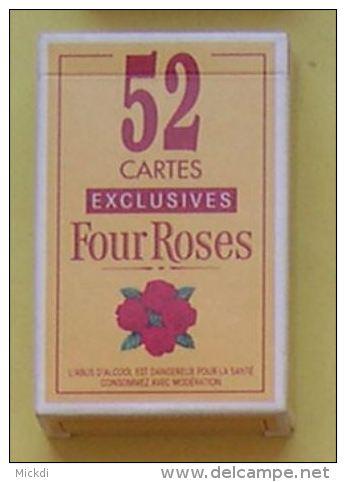 FOUR ROSES - BOURBON AMERICAIN - JEU DE 54 CARTES + 2 JOKERS - 3 SCANS - 54 Cards