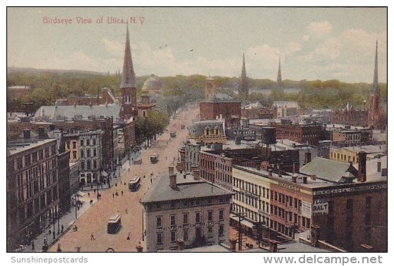 Birdseye View Of Utica New York 1909 - Utica