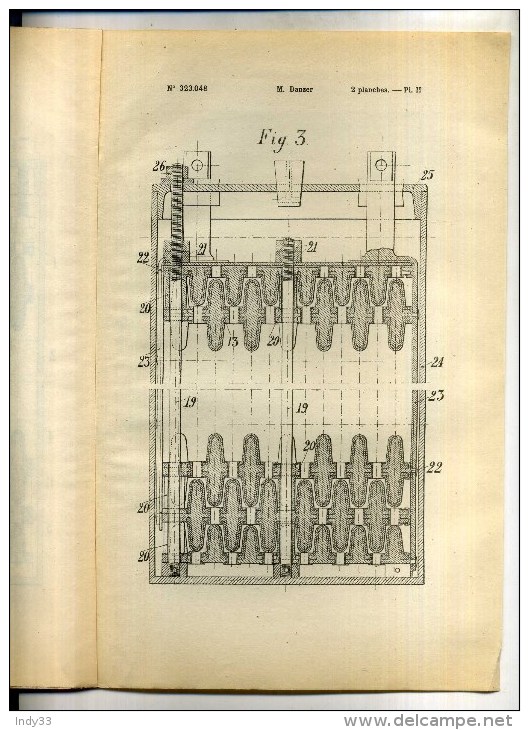 - ACCUMULATEUR ELECTRIQUE . BREVET D´INVENTION DE 1902 . - Other Apparatus