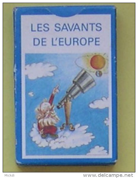 SAVANTS ET EUROPE - JEU DE CARTES 7 FAMILLES - COLLEGE FONTENAY AUX ROSES-PRIX SOPHIE GERMAIN 1991-UNION PHYSICIENS - Autres & Non Classés