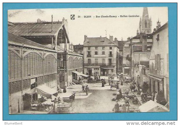 CPA 58 - Marchands Ambulants Rue Claude Ramey Halles Centrales DIJON 21 - Dijon