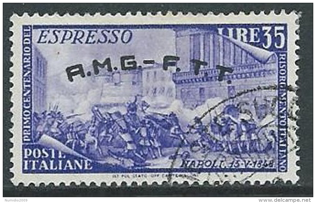 1948 TRIESTE A USATO ESPRESSO RISORGIMENTO 35 LIRE - L9 - Eilsendung (Eilpost)