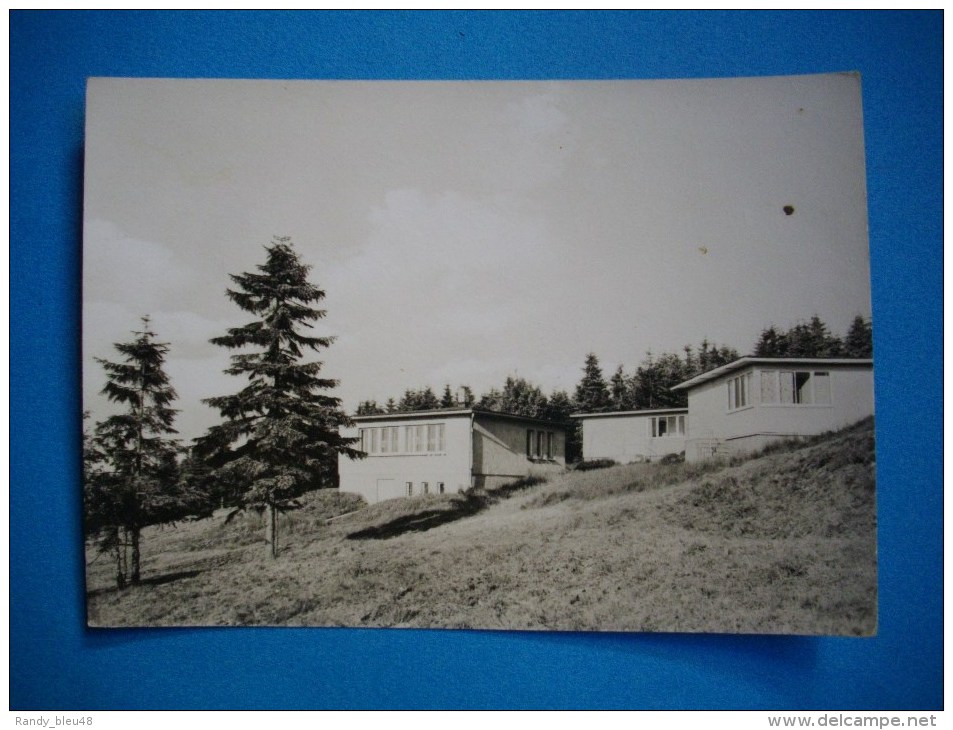 CARTE PHOTO  NEUHAUS  Am  RENNWEG  - Bungalows Karl Marx  -  Allemagne - Sonneberg