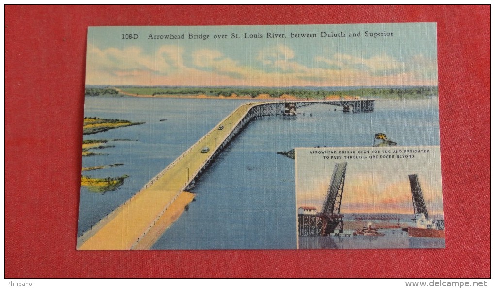 - Minnesota> Duluth  & Superior  - Arrowhead Bridge -----   ---------ref 1941 - Duluth