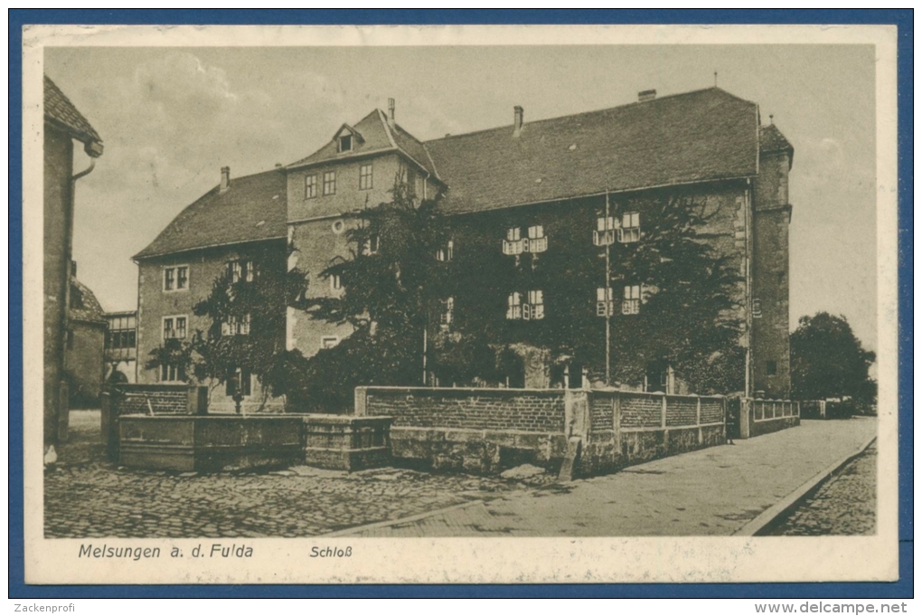 Melsungen An Der Fulda Schloß, Gelaufen 1930 (AK450) - Melsungen