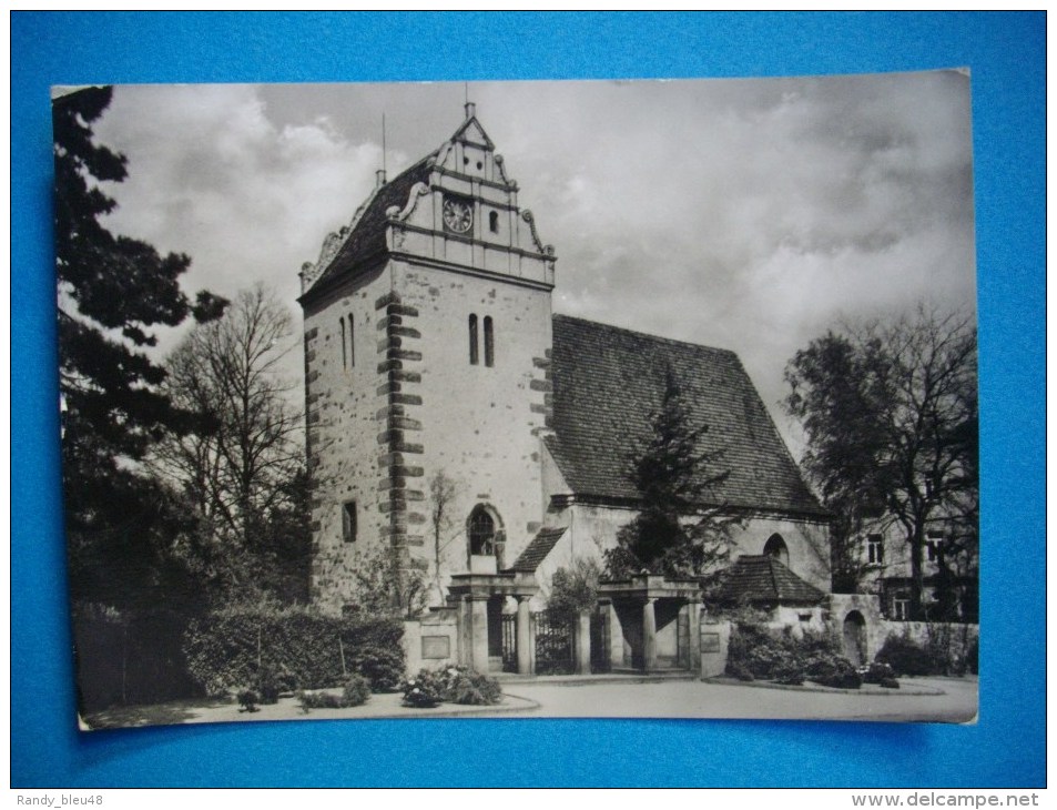 CARTE PHOTO   COSWIG    -  Alte Kirchenn  -  Ein  Baudenkmalaus Aus Dem Jahre  - - Colditz
