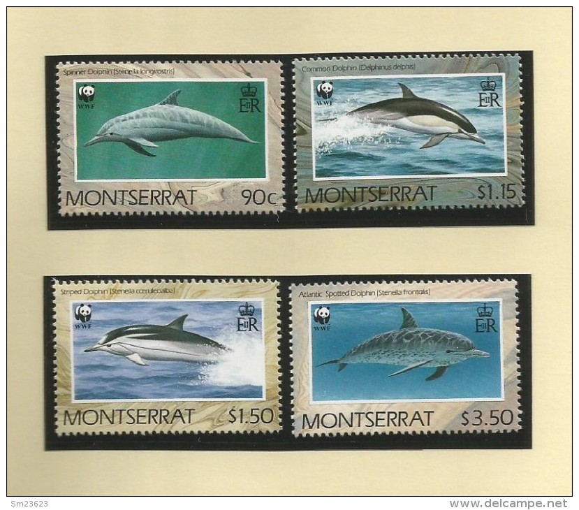 Montserrat 1990  Mi.Nr. 786 / 789 , Dolphin - Postfrisch / MNH / (**) - Montserrat