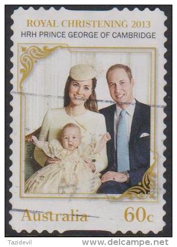 AUSTRALIA - DIECUT - USED 2013 60c Birth Of Prince George Of Cambridge - Usati