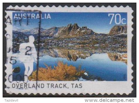 AUSTRALIA - DIECUT - USED 2015 70c Great Australian Walks - Overland Track, Tasmania - Usados