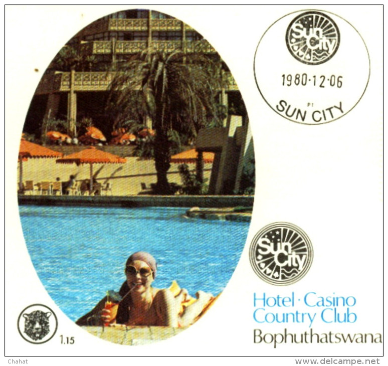 TOURISM-HOTEL-CASINO-COUNTRY CLUB-BOPHUTHATSWANA-FDC-1980-FC-29 - Hôtellerie - Horeca