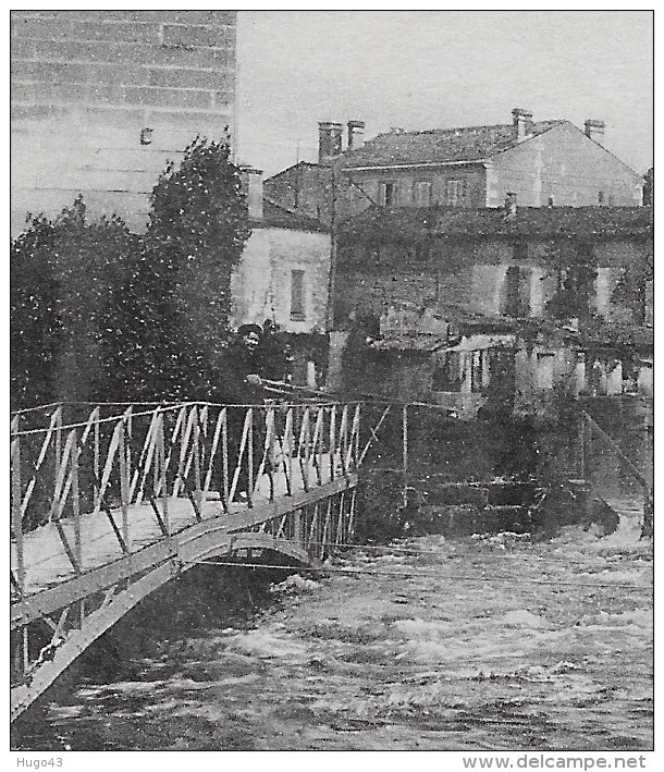 JARNAC EN 1917 - N° 3 - VUE PITTORESQUE DANS LES MOULINS AVEC PERSONNAGES SUR PONT - CPA  VOYAGEE - Jarnac