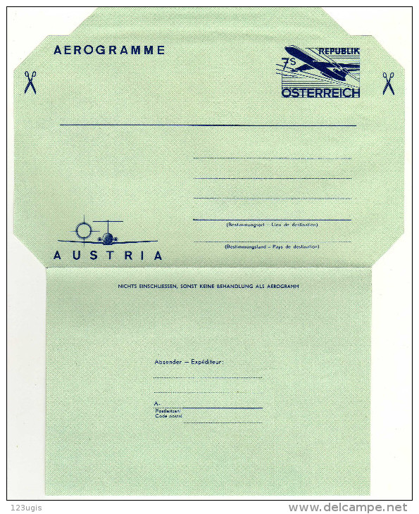 Österreich 1977 Ganzsache Mi LF 18 *, Aerogramme, Flugpost / Air Mail [270815KIV] - Lettres & Documents