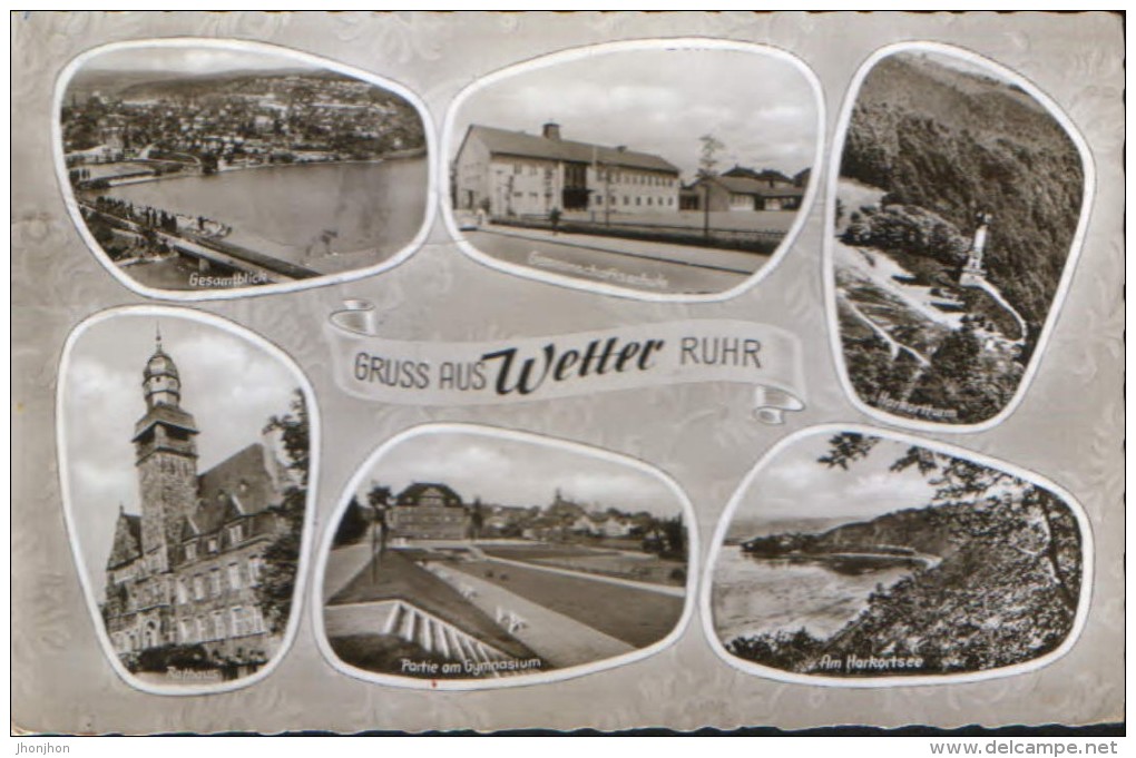 Deutschland - Postcard Used 1963 - Gruss Aus Wetter Ruhr - Collage Aus Bildern  - 2/scans - Wetter