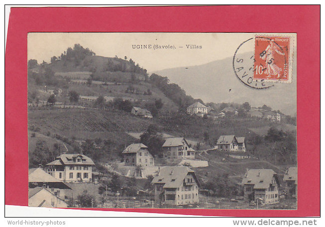 CPA -   UGINE  -  Villas  - Ecrite Et Timbrée 1911 - Ugine