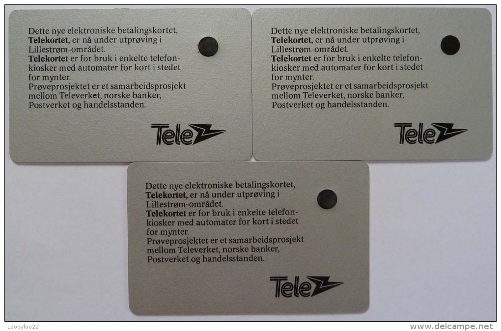 NORWAY - Lillestrom Trial -  Set Of 3 - 5,15 & 40 Units - RRRRR - Norwegen