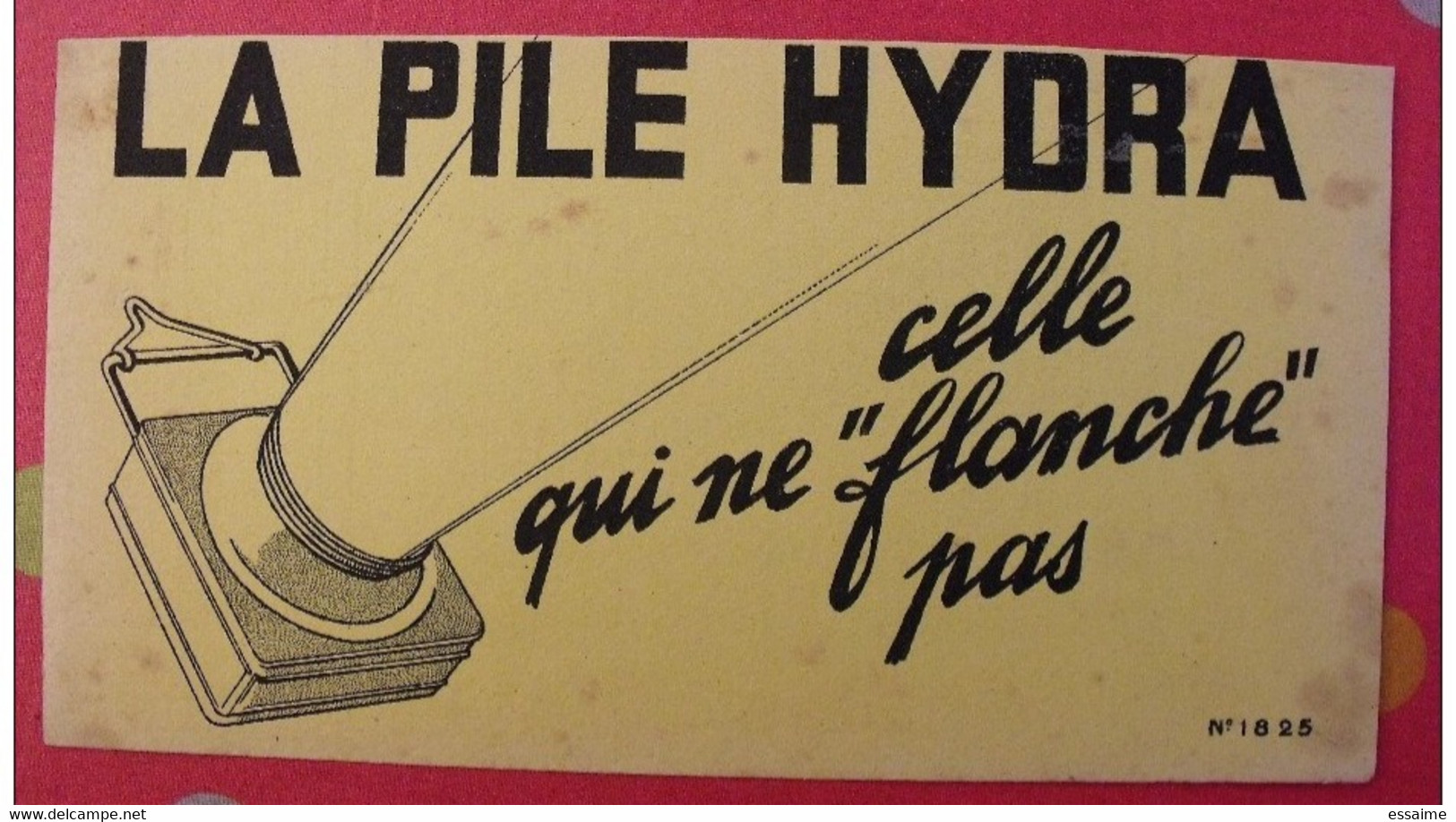 Buvard La Pile Hydra. Vers 1950 - Accumulators