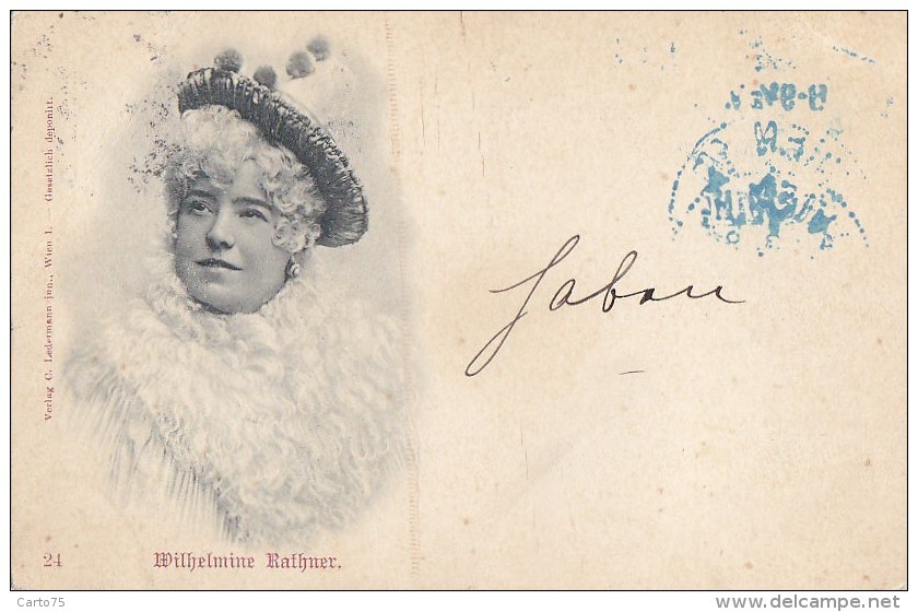 Spectacles - Austria Wien - Opera - Dancer - Wilhelmine Rathner - Postmarked Wien 1898 - Opera