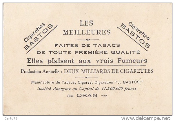 Chromos - Cigarettes Bastos Oran Algérie - Femme Nue Rivière - Other & Unclassified