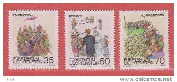 1986 ** (sans Charn., MNH, Postfrish)  Mi  899/01 	Yv  840/2  	 ZUM  839/41 - Unused Stamps