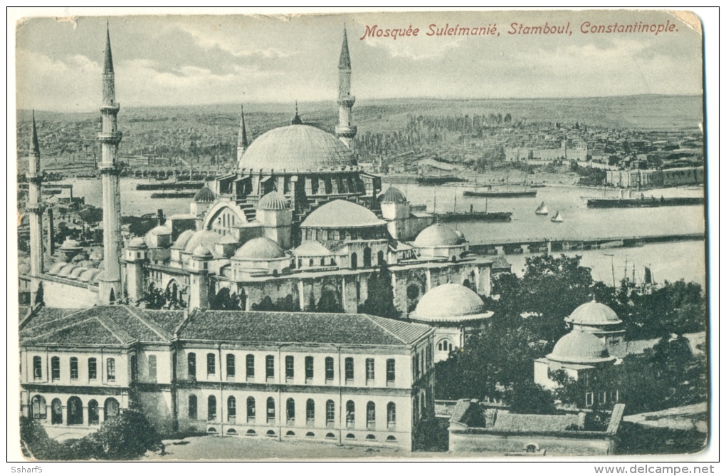 Mosquée Suleimanié Stamboul Constantinople C. 1908 - Turkey