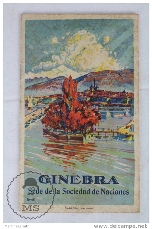 Old Switzerland, Geneva Tourism Brochure - With Images And Map - Cuadernillos Turísticos