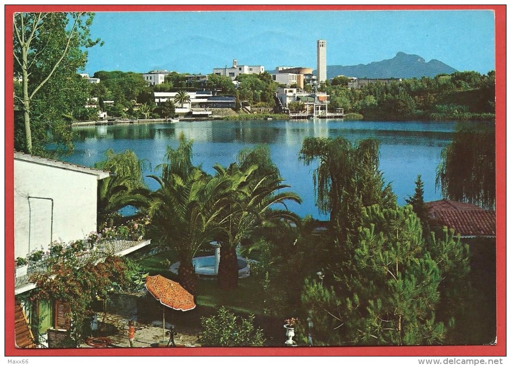 CARTOLINA VG ITALIA - SABAUDIA (LT) - Lago Di Paola E Zona Residenziale - 10 X 15 - ANN. 1981 - Latina