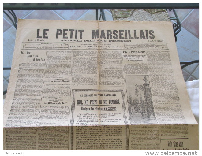 DU 31 JUILLET 1914 GUERRE AUSTO SERBE - Le Petit Marseillais