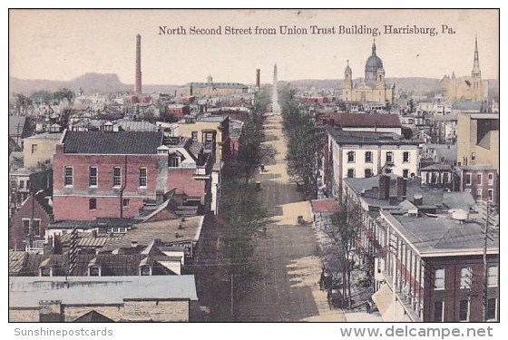 North Second Street From Union Trust Building Harrisburg Pennsylvania - Harrisburg