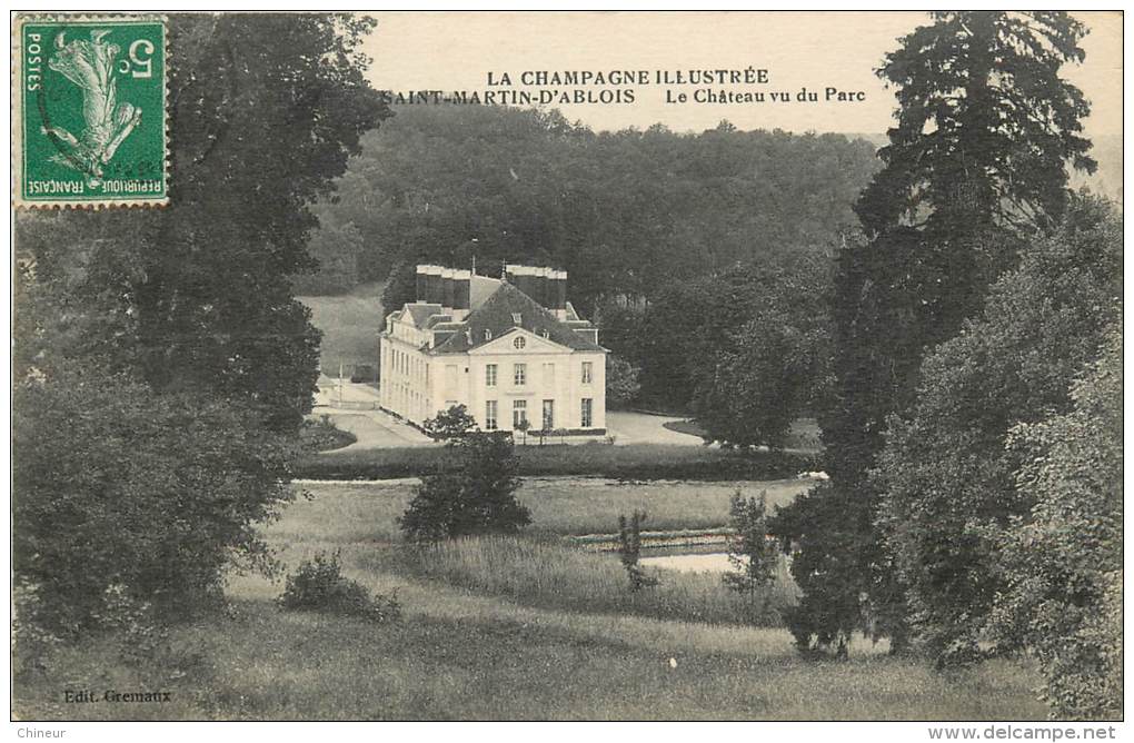 SAINT MARTIN D'ABLOIS  LE CHATEAU VUE DU PARC - Autres & Non Classés