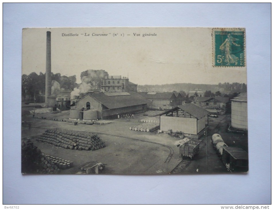 02 - DISTILLERIE "LA COURONNE" - Vue Générale - FARGNIERS-LA FERE- Sucrerie  - Usine  - Agriculture Betteraves - Alcool - Other & Unclassified