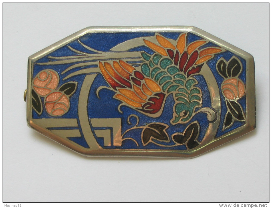 Ancienne Broche ART DECO - Métal + émail  ***** EN ACHAT IMMEDIAT **** - Broches