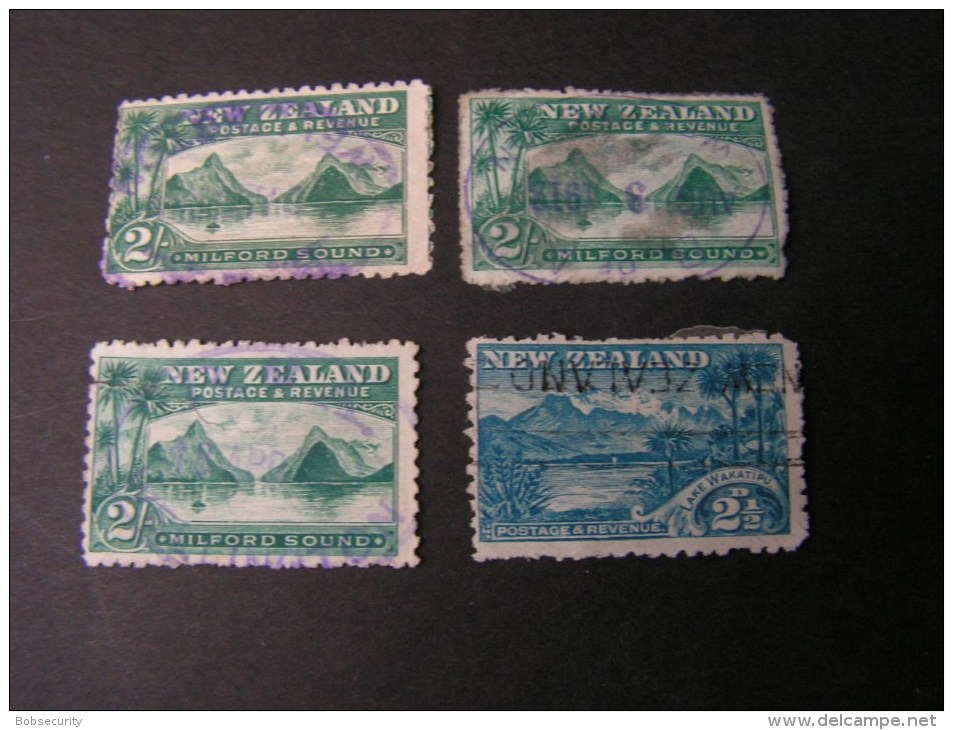 == New Zealand  1898 Lot   Bad Condition  Ca. € 230 Michel - Oblitérés