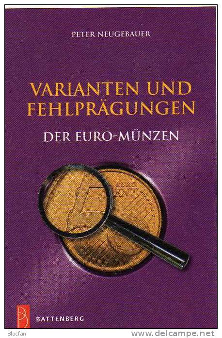 Abarten Euromünzen Varianten Fehlprägungen Katalog 2009 New 30€ Verprägungen Kurs-/Gedenk-Münzen Deutschland Euro-Länder - Original Editions