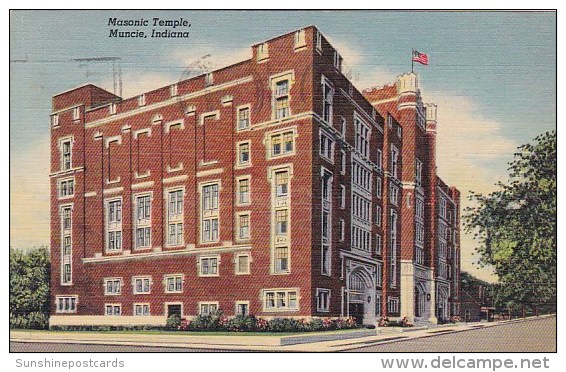 Masonic Temple Muncie Indiana 1958 - Muncie
