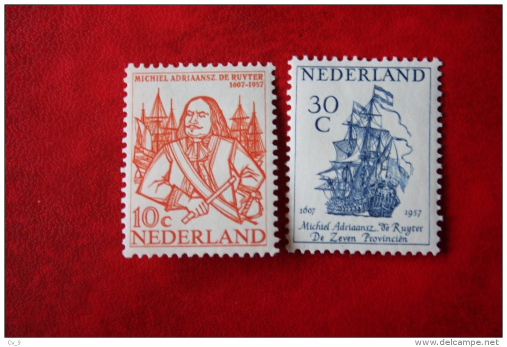 De Ruyter Zegels  NVPH 693-694 (Mi 697-698) 1957 Ongebruikt / MH NEDERLAND / NIEDERLANDE - Ungebraucht