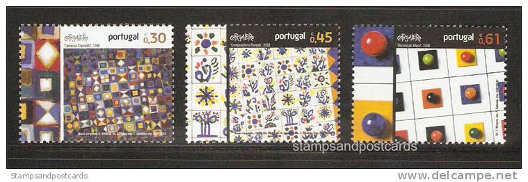 Portugal Artistes Portugais Manuel Cargaleiro Peinture Azulejo Carreau 2007 ** Artist Cargaleiro Painting Tile ** - Unused Stamps