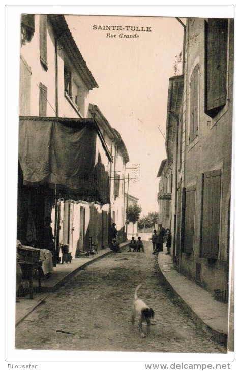 FRANCE- ALPES DE HAUTES PROVENCE-04- SAINTE TULLE-RUE GRANDE Animé 1931 - Other & Unclassified