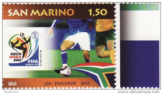 2010 San Marino - Campionati Mondiali In Sud Africa - 2010 – Afrique Du Sud