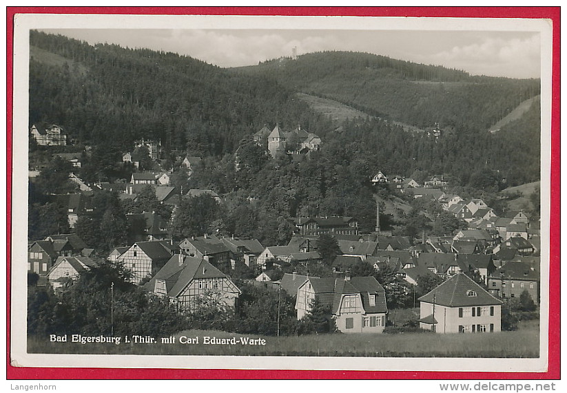 Foto-AK ´Elgersburg' (LK Ilm-Kreis) ~ 1940 - Elgersburg